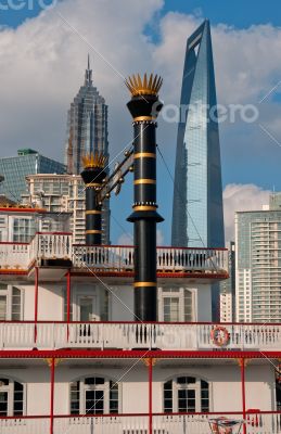 shanghai pudong view from puxi 