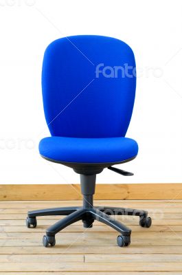 modern blue office chair