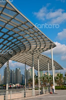 shanghai pudong view from puxi 