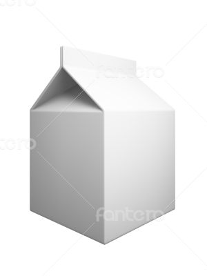 Milk box isolaned on white background