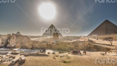 Sphinx and the Pyramids