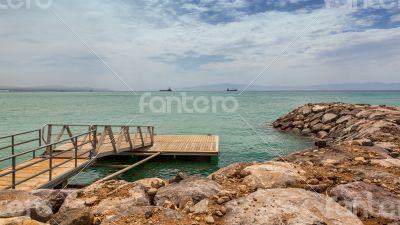 Deck on Red sea shore