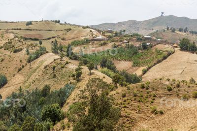 Village on the hills
