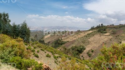 Hilly landscapes of Ethiopia