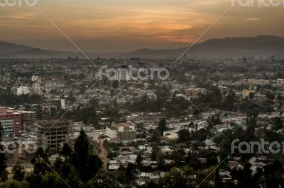 Aerial view of Addis Ababa