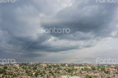 Aerial view of Addis Ababa