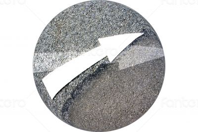 Directional Arrow on Asphalt