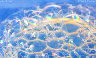 soap bubbles macro