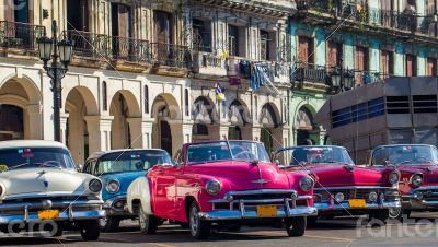 Caribbean Cuba Havana classic cars in series