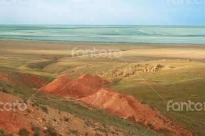 View from Big Bogdo mountain