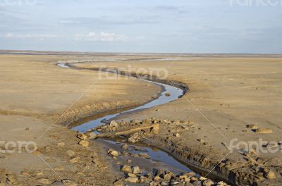 Brook in a deserted land