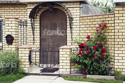 Facade of a little house