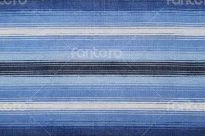 Blue striped fabric