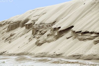Sand riverbank Sand riverbank