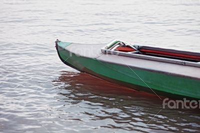 Canoe on still water