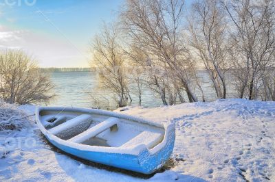 boat near danube river