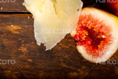 pecorino cheese and fresh figs 