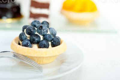 blueberry cream cupcake