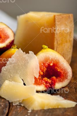 pecorino cheese and fresh figs 