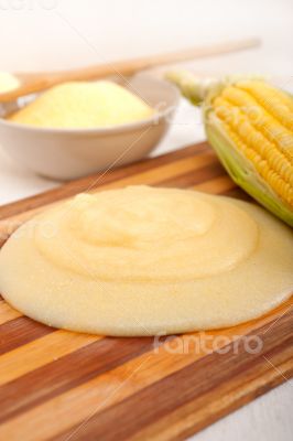 polenta corn maize flour cream