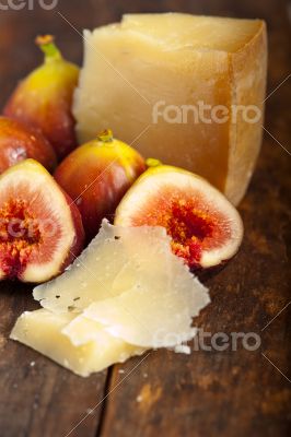 pecorino cheese and fresh figs 