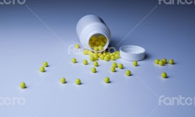 Bank of vitamin pills