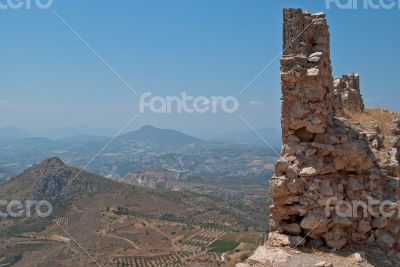 The ruins of a precipice.