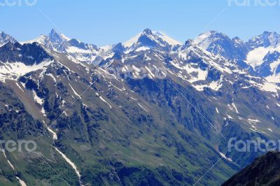 Rockies in Caucasus region in Russia