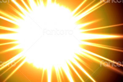 Solar flare in Space
