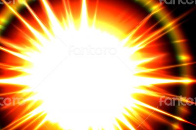 Solar flare in Space