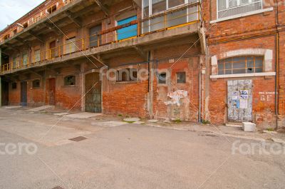 Venice Italy old  port industrial building