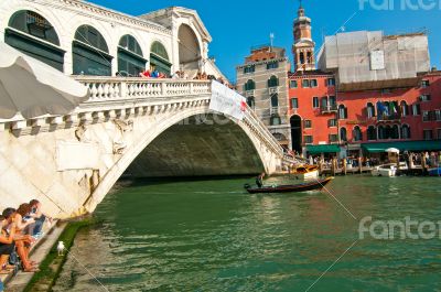 Venice Italy Rialto bridge view