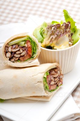 kafta shawarma chicken pita wrap roll sandwich