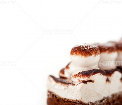 whipped cream dessert cake slice