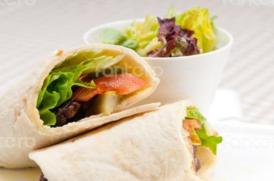 kafta shawarma chicken pita wrap roll sandwich