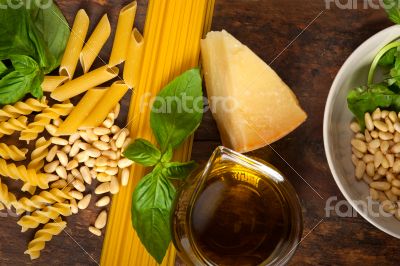 Italian basil pesto pasta ingredients Italian basil pesto pasta ingredients