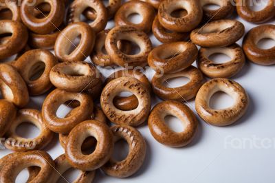 a bunch of bagels on a white background a bunch of bagels on a white background