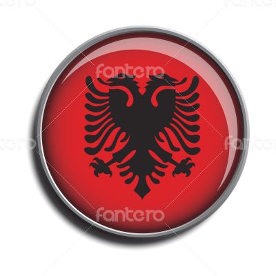 flag icon web button albania