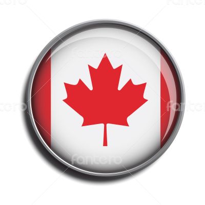 flag icon web button canada