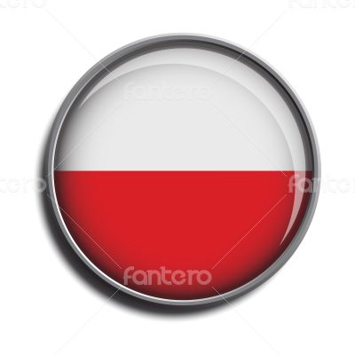 flag icon web button poland