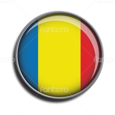 flag icon web button romania