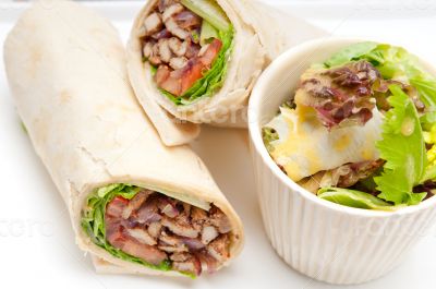 kafta shawarma chicken pita wrap roll sandwich