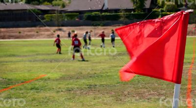 Soccer Corner With Players