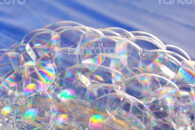 bright soap bubbles 