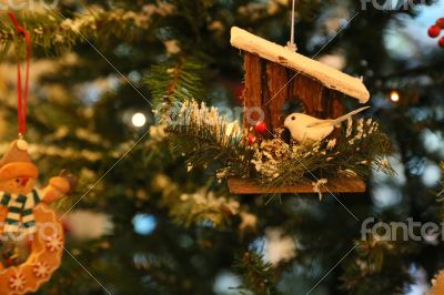 Christmas ornament hanging on the christmas tree