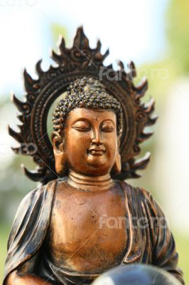 Copper like mini sculpture of Buddha Copper like mini sculpture of Buddha