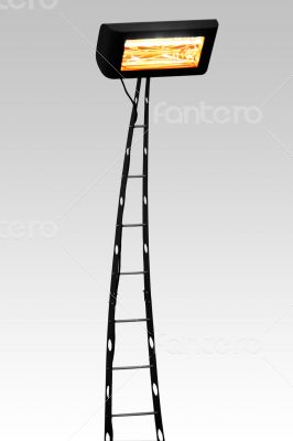 Floor lamp isolated