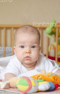 Baby looking at camera Baby looking at camera