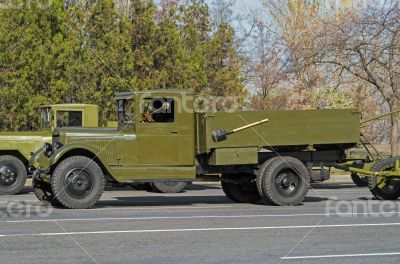 Retro military lorry