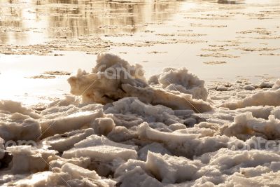 Elbe in Winter